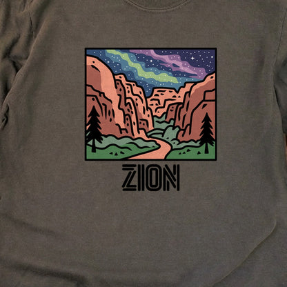 Zion at Night Cotton Long Sleeve