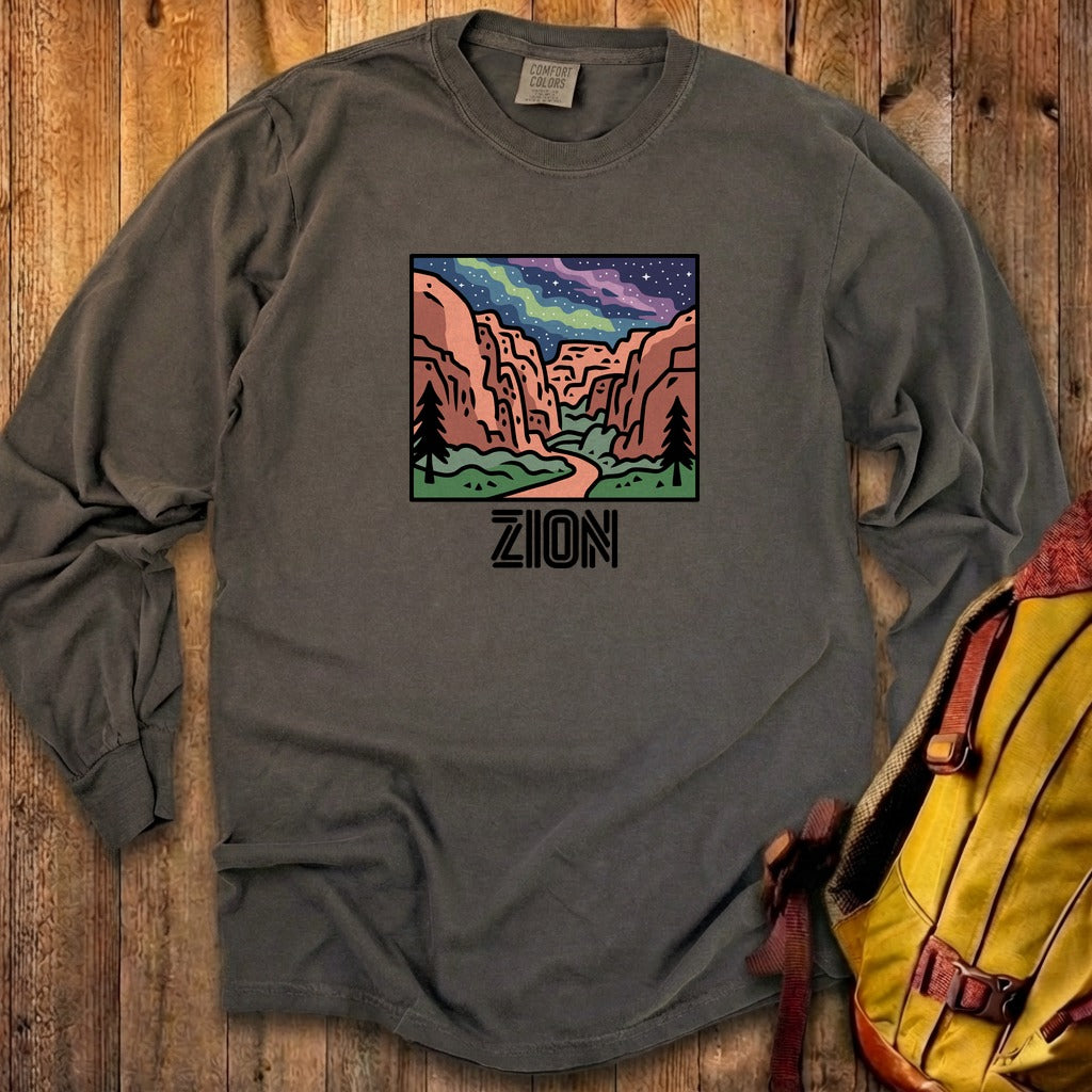 Zion at Night Cotton Long Sleeve