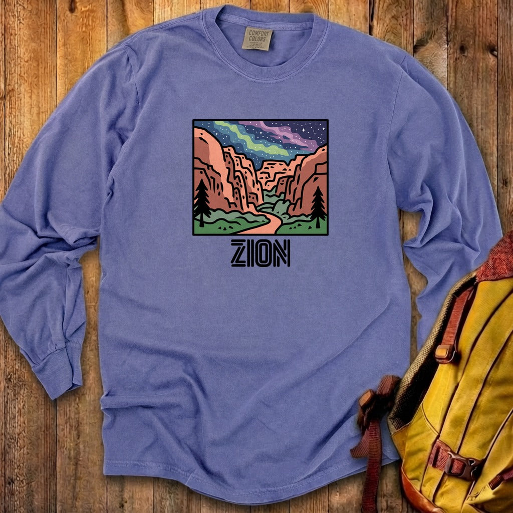 Zion at Night Cotton Long Sleeve