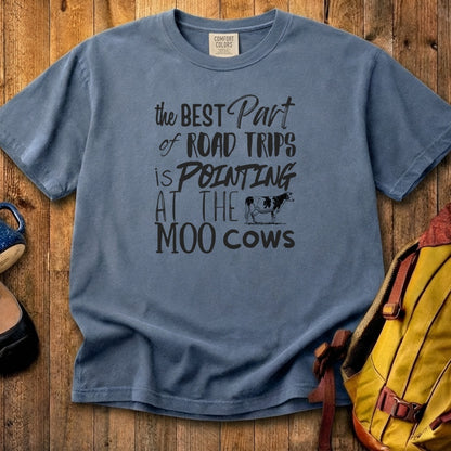 Moo Cows Road Trip Cotton T-Shirt