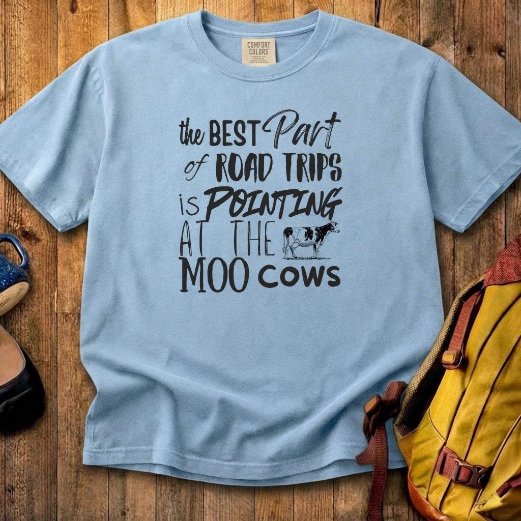 Moo Cows Road Trip Cotton T-Shirt
