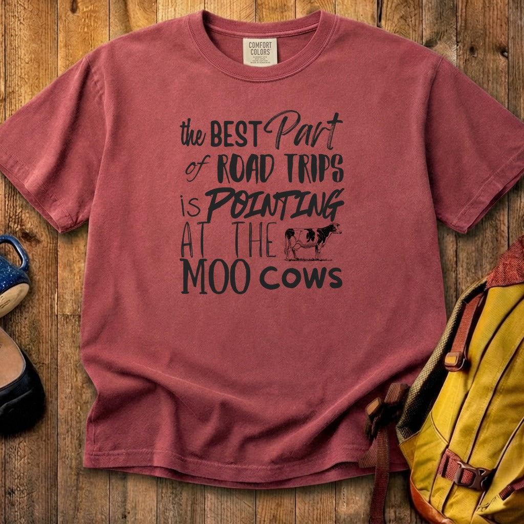 Moo Cows Road Trip Cotton T-Shirt