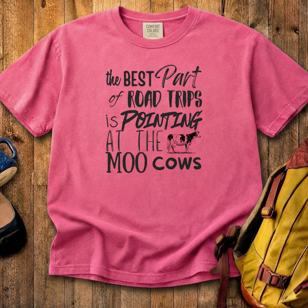 Moo Cows Road Trip Cotton T-Shirt