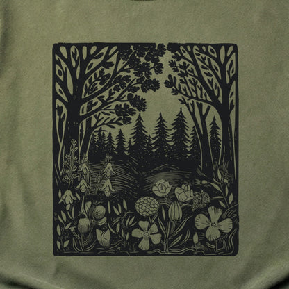 Forest Bloom Cotton T-Shirt