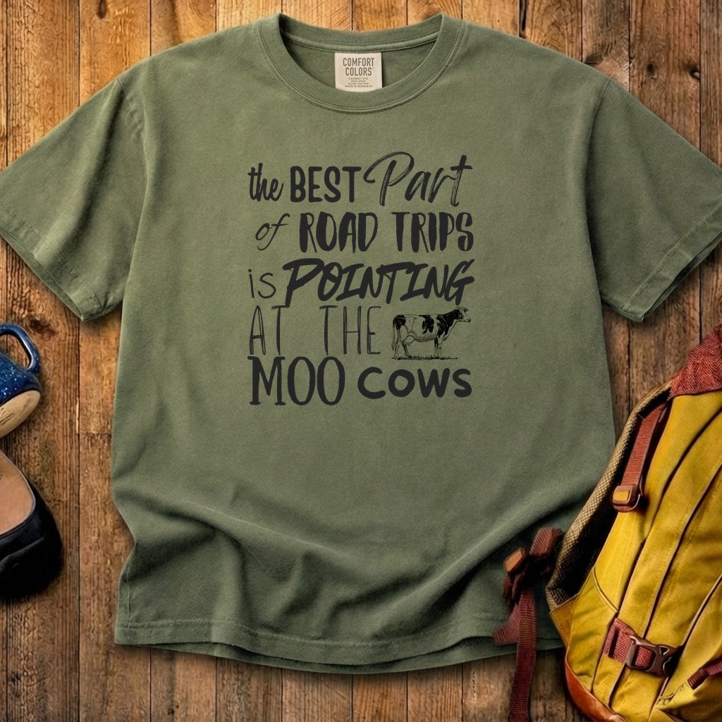 Moo Cows Road Trip Cotton T-Shirt