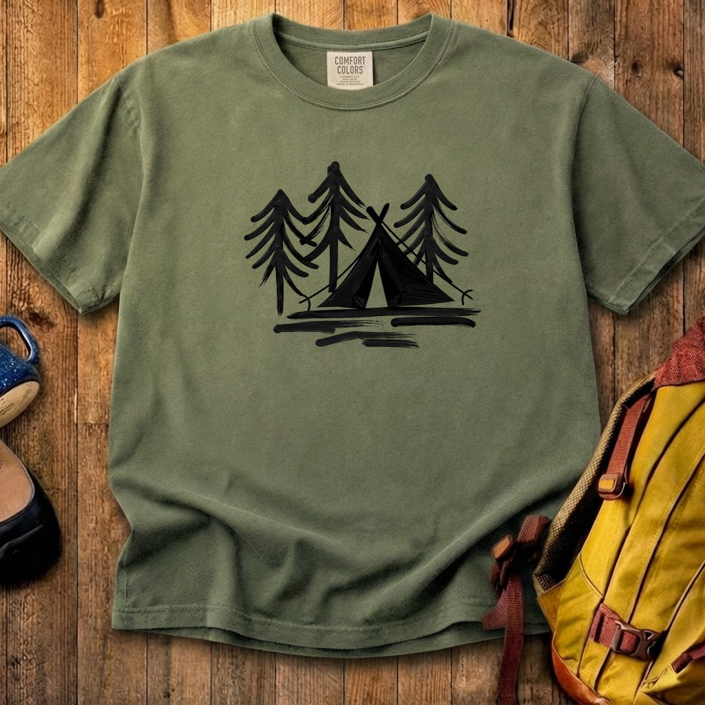 Painted Camp Cotton T-Shirt