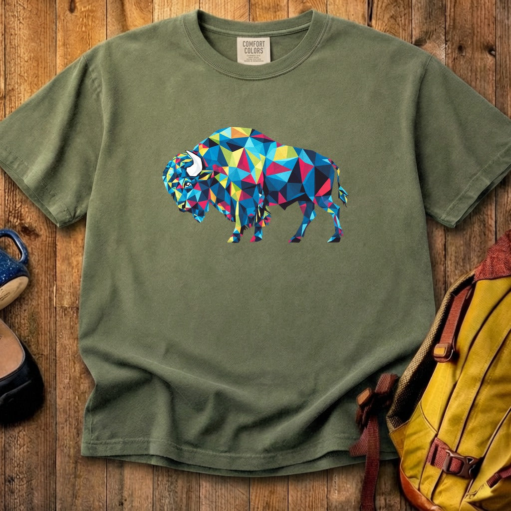 Buffalo Mosaic Cotton T-Shirt