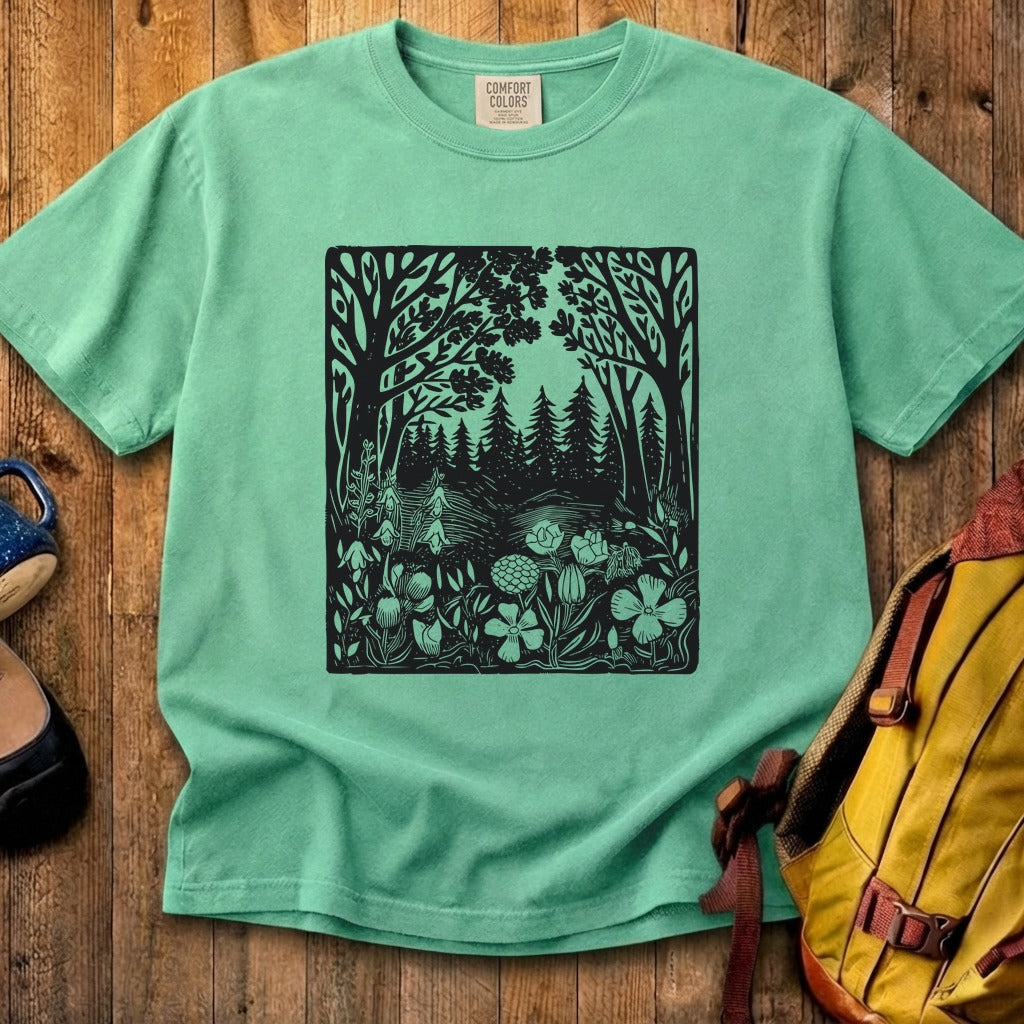 Forest Bloom Cotton T-Shirt