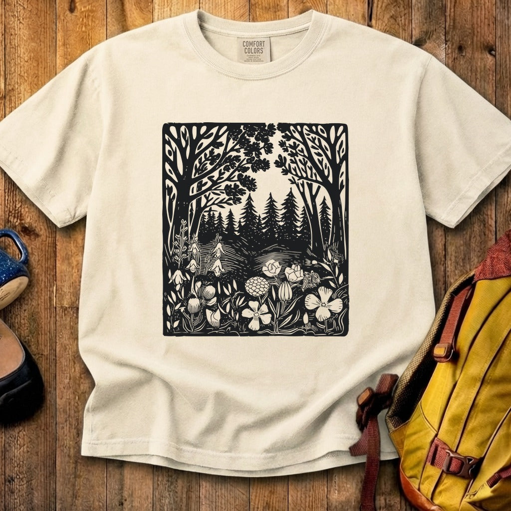 Forest Bloom Cotton T-Shirt