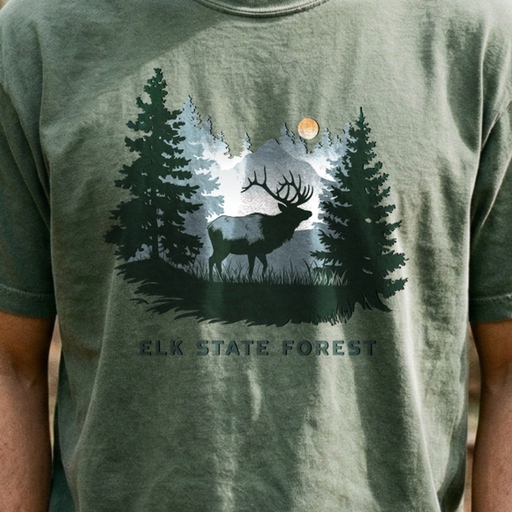 Elk State Forest Cotton T-Shirt