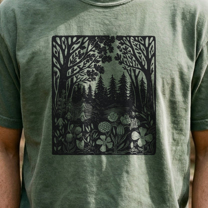 Forest Bloom Cotton T-Shirt