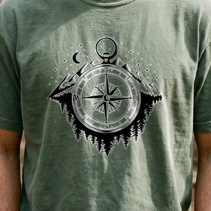 Navigate the Mountains Cotton T-Shirt