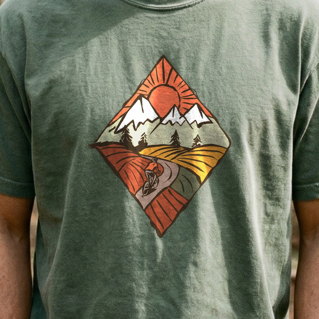 Pedal to the Peaks Cotton T-Shirt
