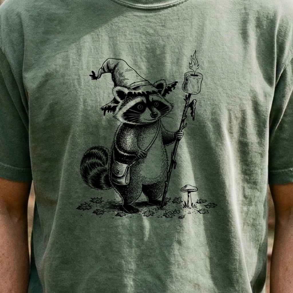 The S'morecerer Raccoon Cotton T-Shirt