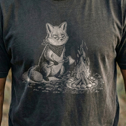 The Pyrofessor Fox Cotton T-Shirt
