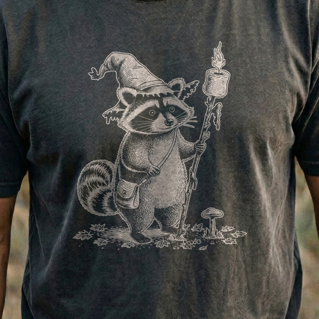 The S'morecerer Raccoon Cotton T-Shirt