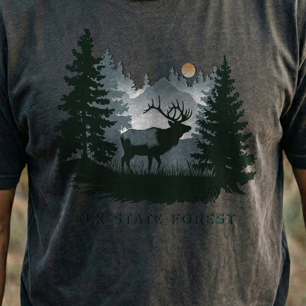 Elk State Forest Cotton T-Shirt