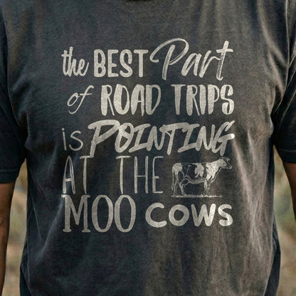 Moo Cows Road Trip Cotton T-Shirt