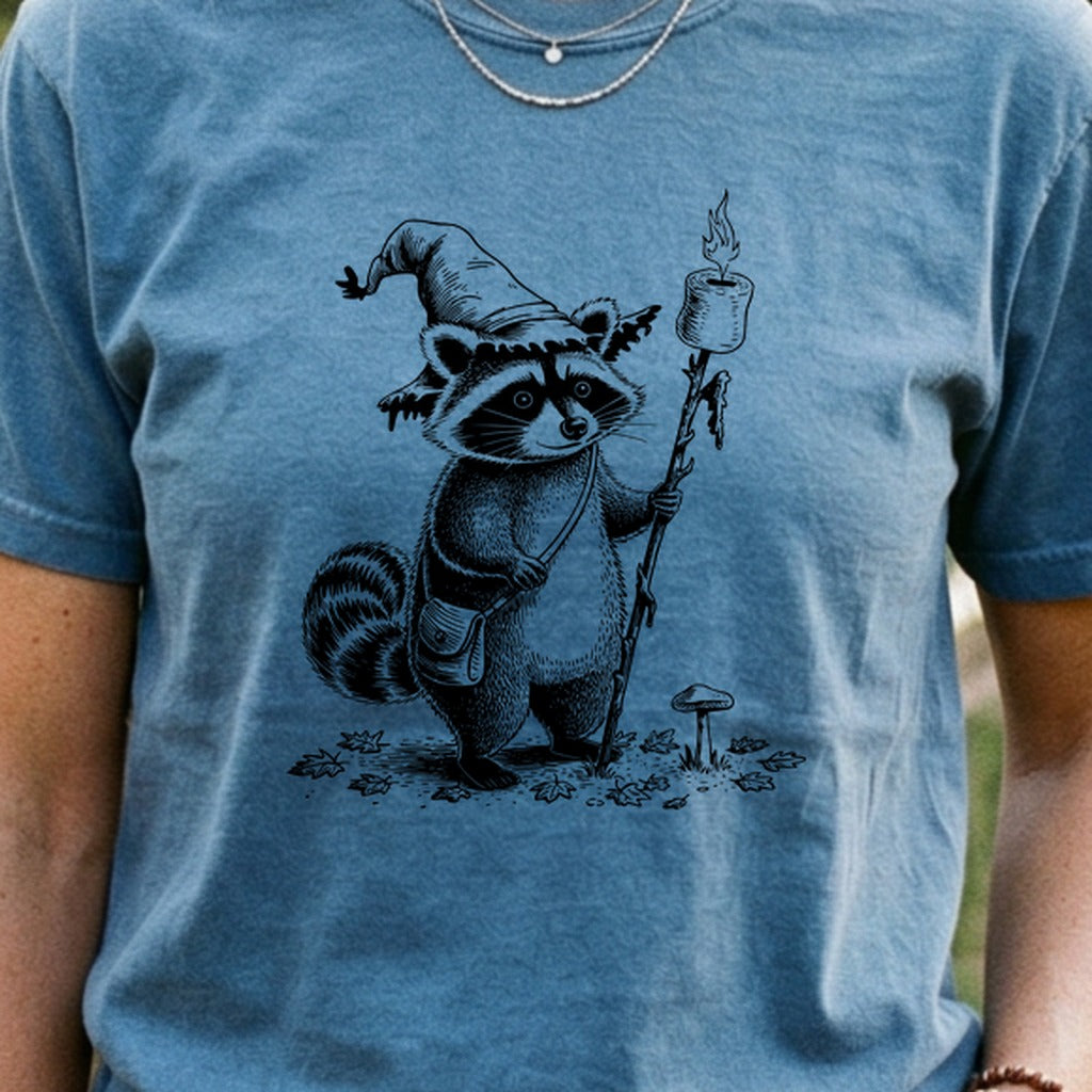 The S'morecerer Raccoon Cotton T-Shirt