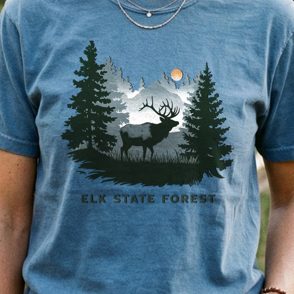 Elk State Forest Cotton T-Shirt
