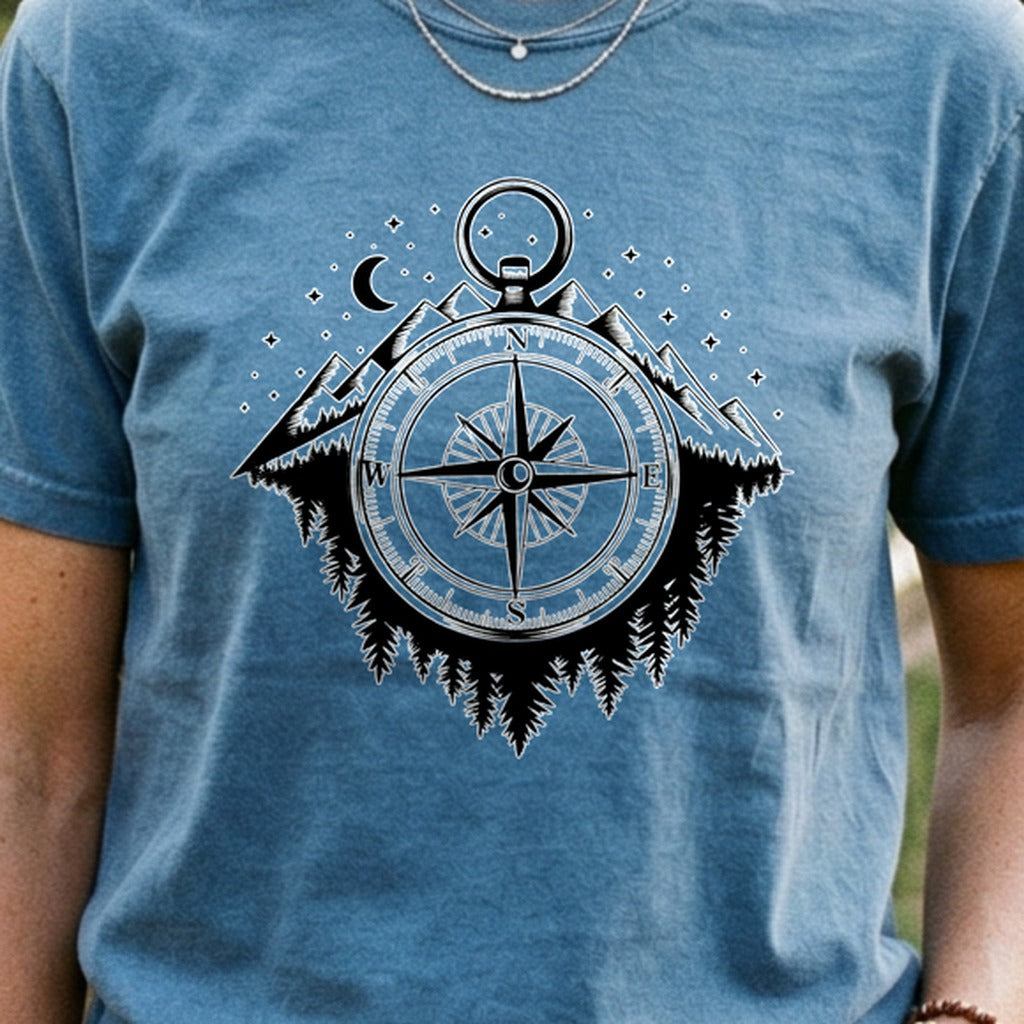Navigate the Mountains Cotton T-Shirt