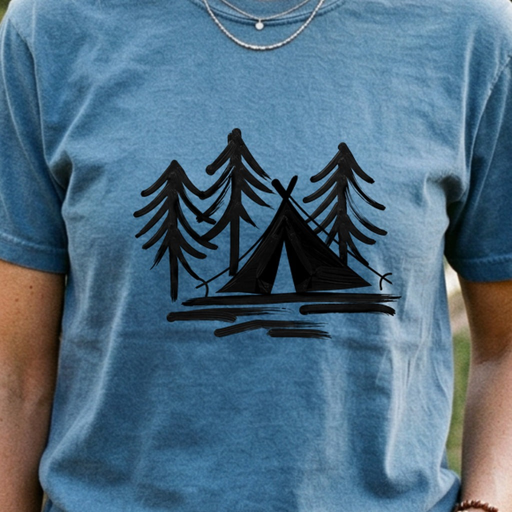 Painted Camp Cotton T-Shirt