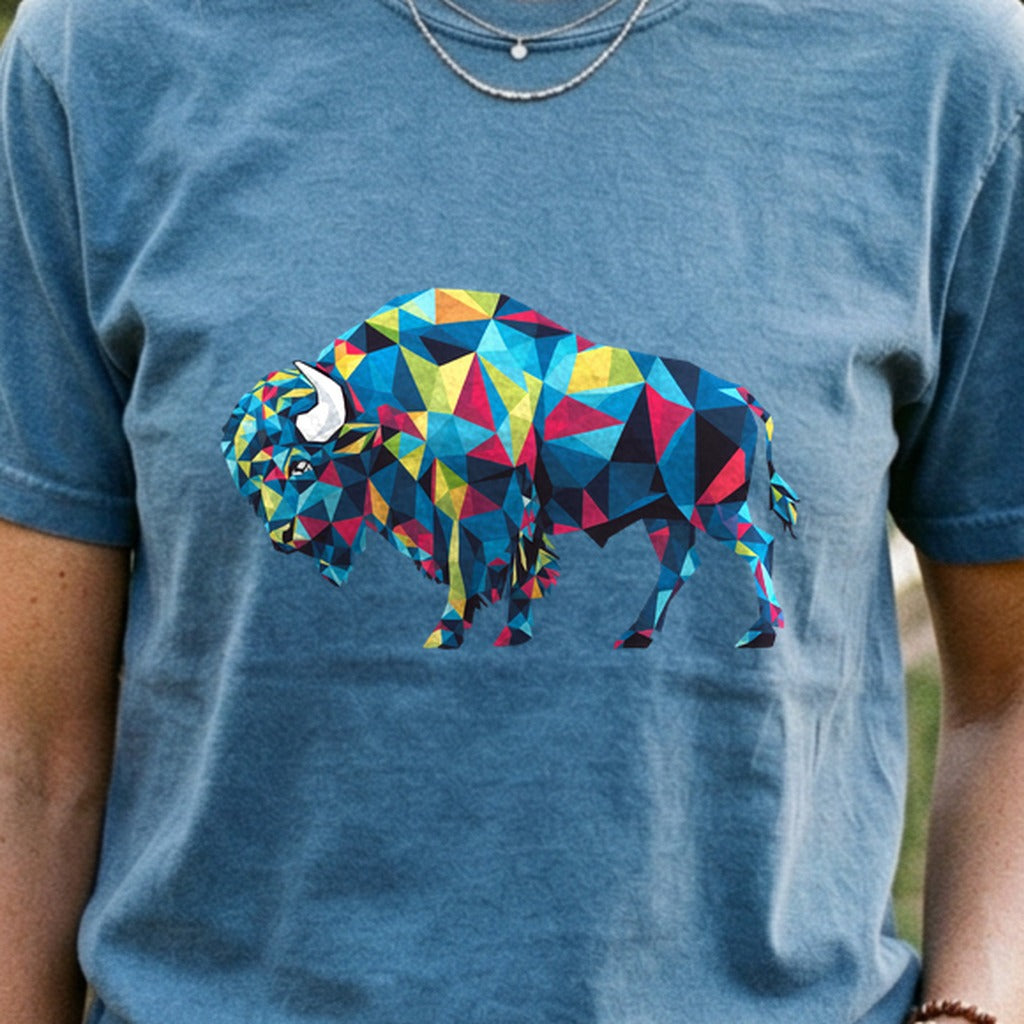 Buffalo Mosaic Cotton T-Shirt