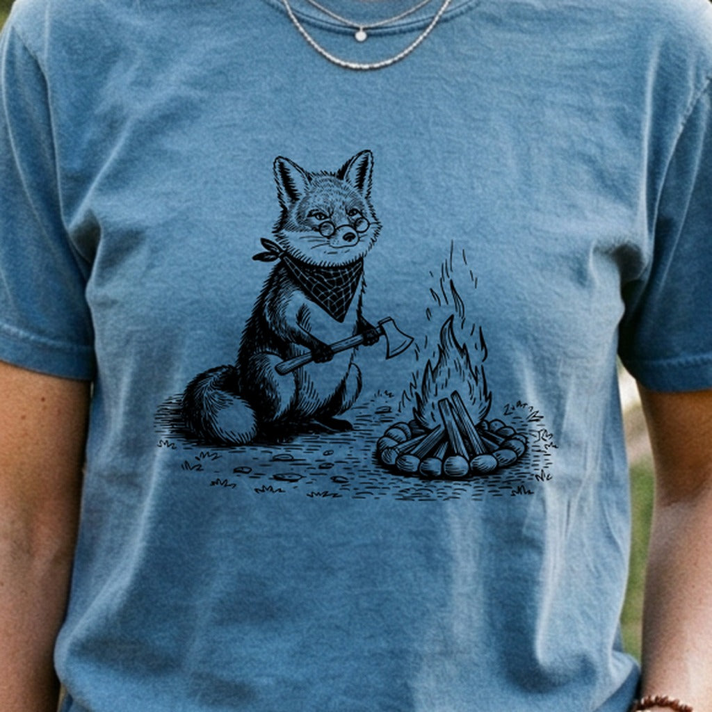 The Pyrofessor Fox Cotton T-Shirt