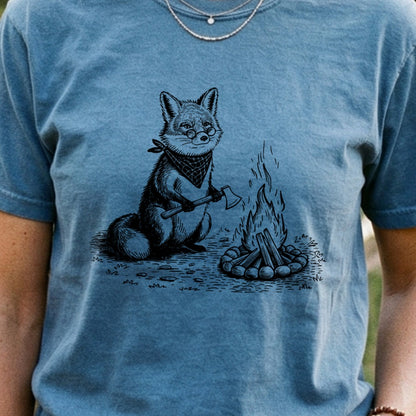 The Pyrofessor Fox Cotton T-Shirt
