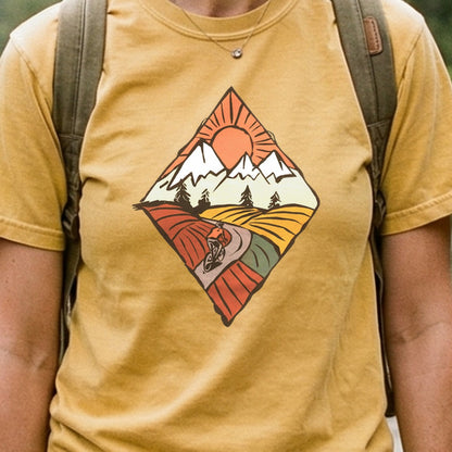 Pedal to the Peaks Cotton T-Shirt
