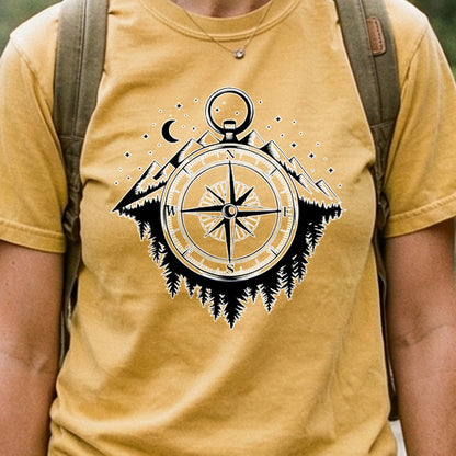 Navigate the Mountains Cotton T-Shirt