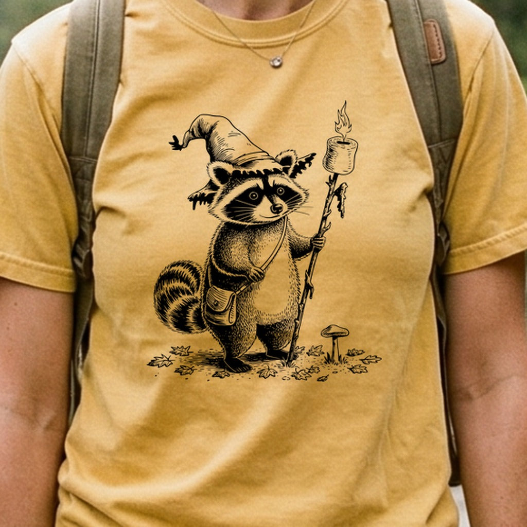 The S'morecerer Raccoon Cotton T-Shirt