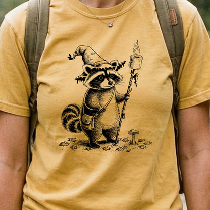 The S'morecerer Raccoon Cotton T-Shirt