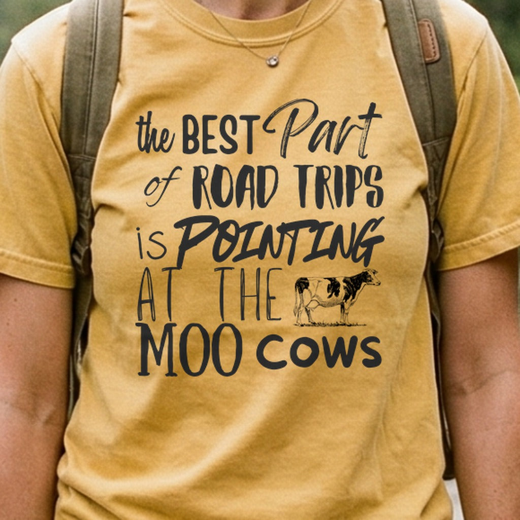 Moo Cows Road Trip Cotton T-Shirt