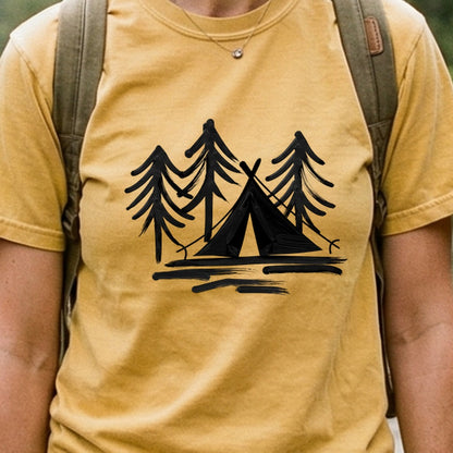Painted Camp Cotton T-Shirt