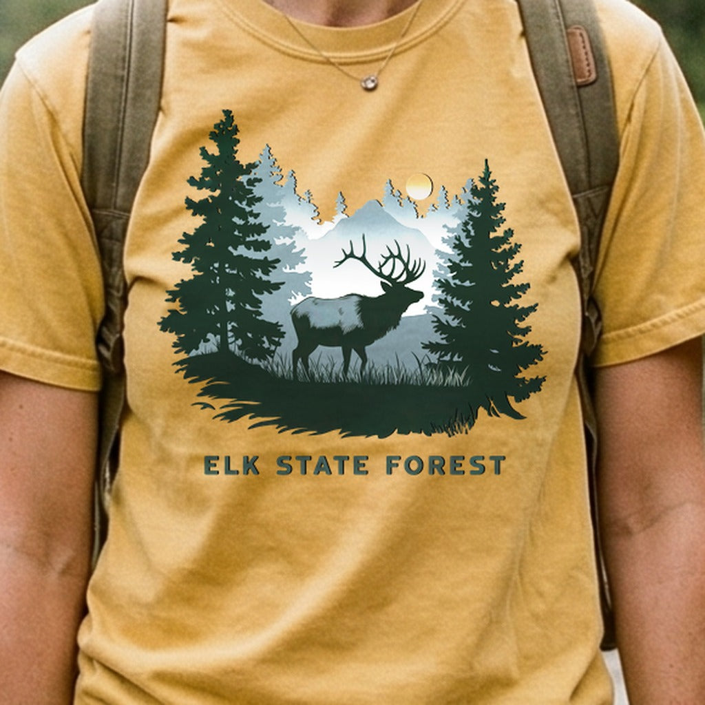 Elk State Forest Cotton T-Shirt