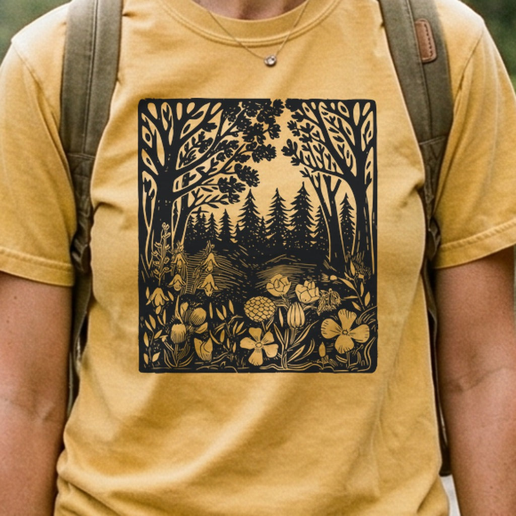 Forest Bloom Cotton T-Shirt