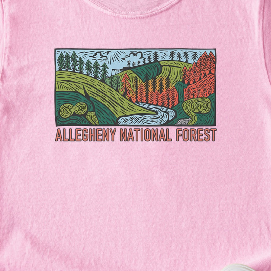 Allegheny National Forest Kids Cotton T-Shirt