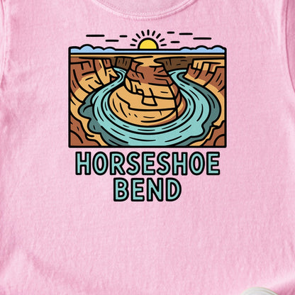Horseshoe Bend Glen Canyon Kids Cotton T-Shirt