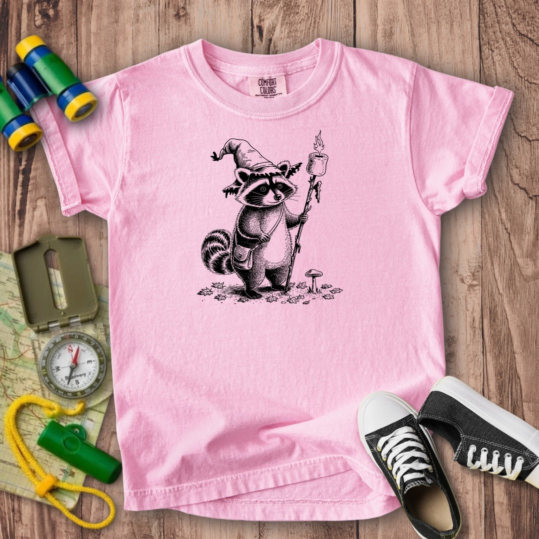 The S'morecerer Raccoon Kids Cotton T-Shirt