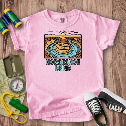 Horseshoe Bend Glen Canyon Kids Cotton T-Shirt