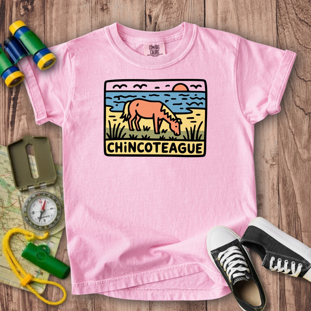 Chincoteague National Wildlife Refuge Kids Cotton T-Shirt