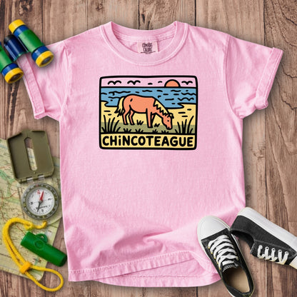 Chincoteague National Wildlife Refuge Kids Cotton T-Shirt