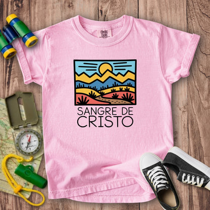 Sangre De Cristo Mountains Kids Cotton T-Shirt
