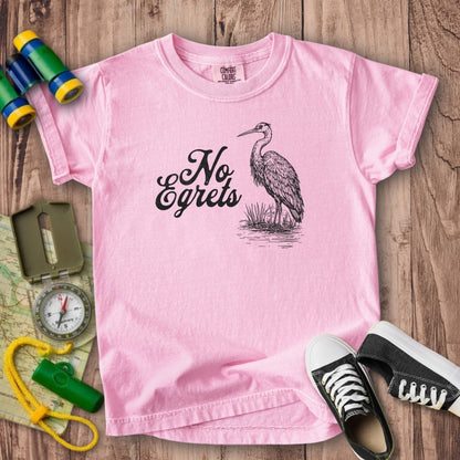 No Egrets Kids Cotton T-Shirt