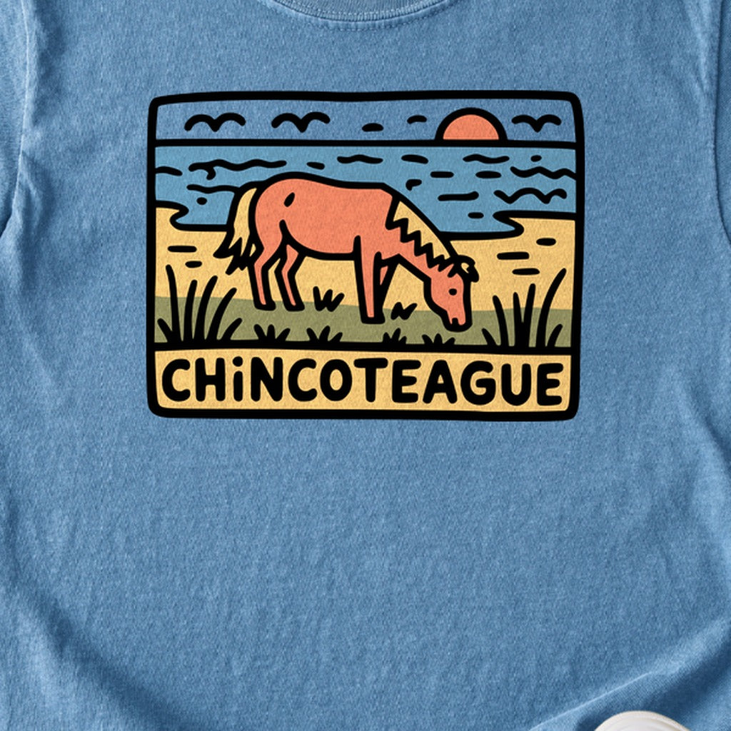 Chincoteague National Wildlife Refuge Kids Cotton T-Shirt