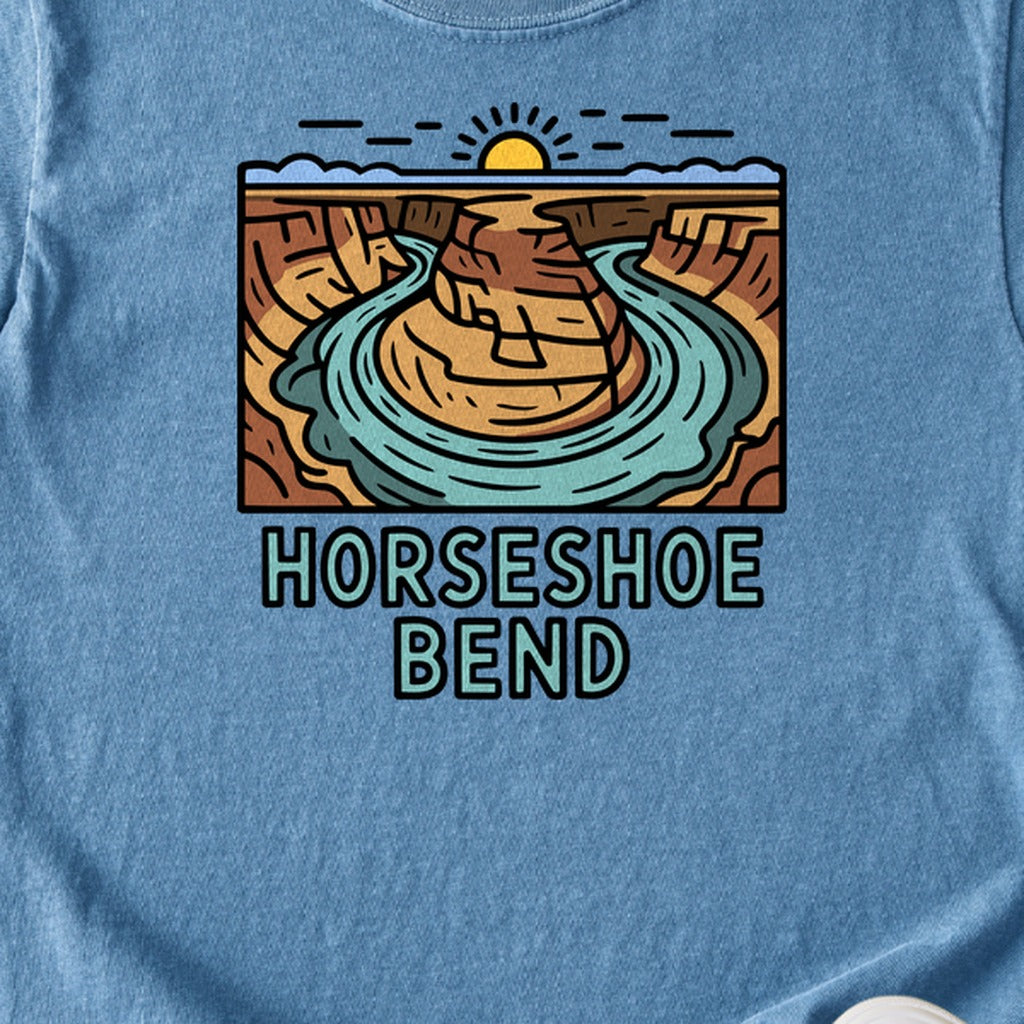 Horseshoe Bend Glen Canyon Kids Cotton T-Shirt