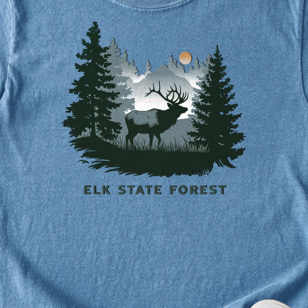 Elk State Forest Kids Cotton T-Shirt