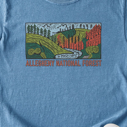 Allegheny National Forest Kids Cotton T-Shirt
