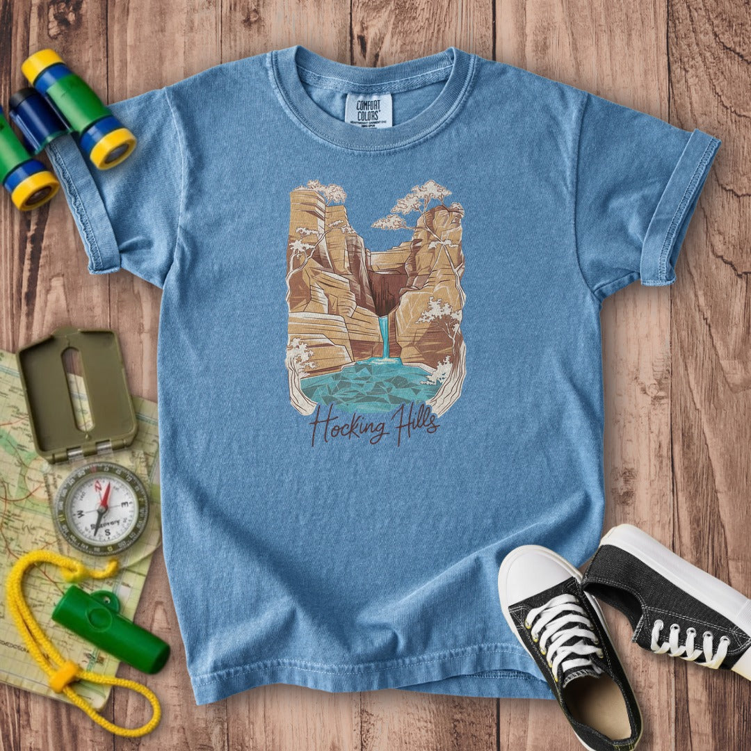 Hocking Hills State Park Kids Cotton T-Shirt